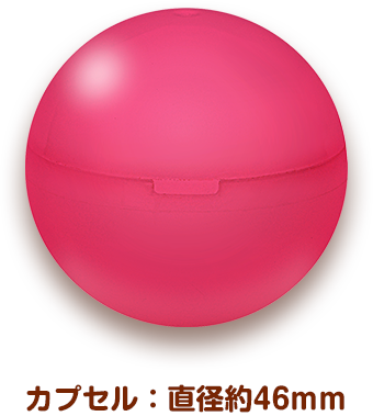 カプセル：直径約46mm