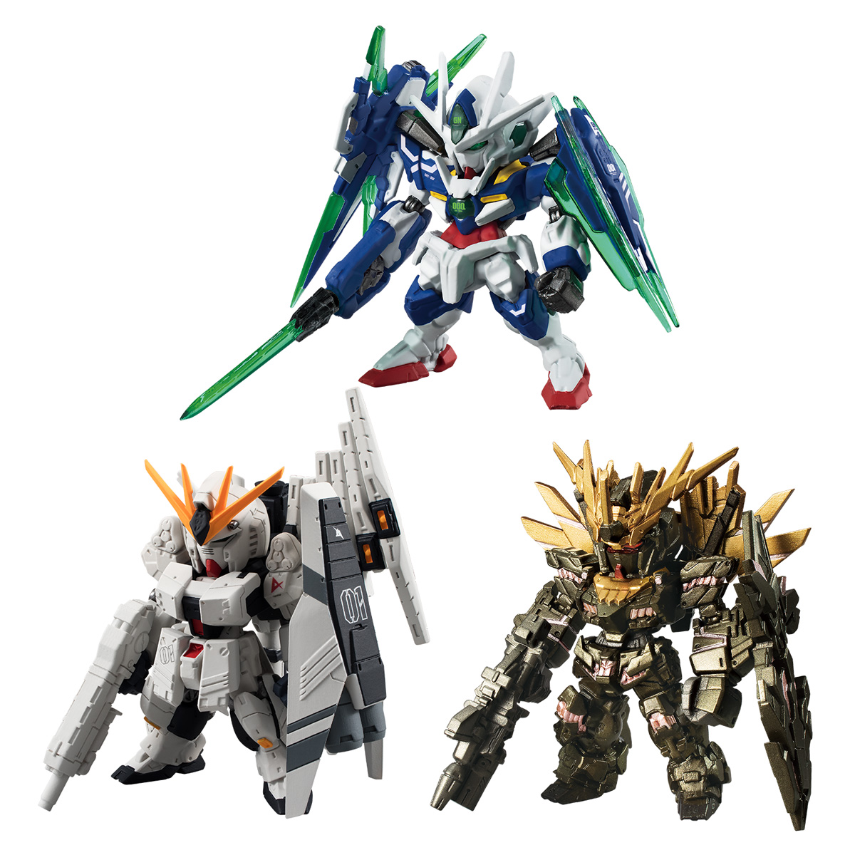 ガンダム食玩ポータル FW GUNDAM CONVERGE:CORE GNT-0000/FS、FA-93HWS