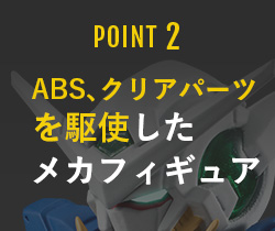 POINT2 ABS、クリアパーツを駆使したメカフィギュア