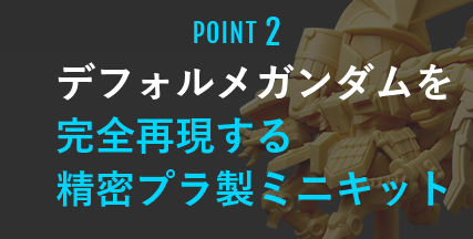POINT2 デフォルメガンダムを完全再現する精密プラ製ミニキット