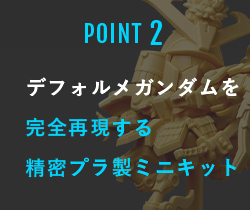 POINT2 デフォルメガンダムを完全再現する精密プラ製ミニキット