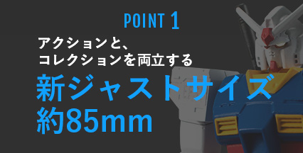 POINT1 アクションと、コレクションを両立する新ジャストサイズ 約85mm