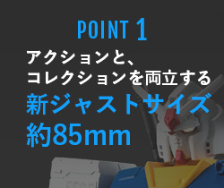 POINT1 アクションと、コレクションを両立する新ジャストサイズ 約85mm