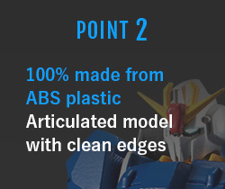 POINT2 100% made from ABS plastic Articulated model with clean edges