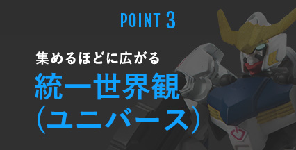 POINT3 集めるほどに広がる統一世界観