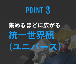 POINT3 集めるほどに広がる統一世界観