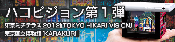第1弾 東京ミチテラス2012『TOKYO HIKARI VISION』／東京国立博物館『KARAKURI』