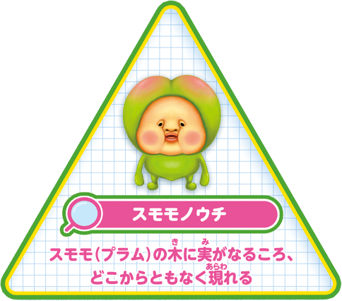 【スモモノウチ】スモモ（プラム）の木に実がなるころ、どこからともなく現れる。