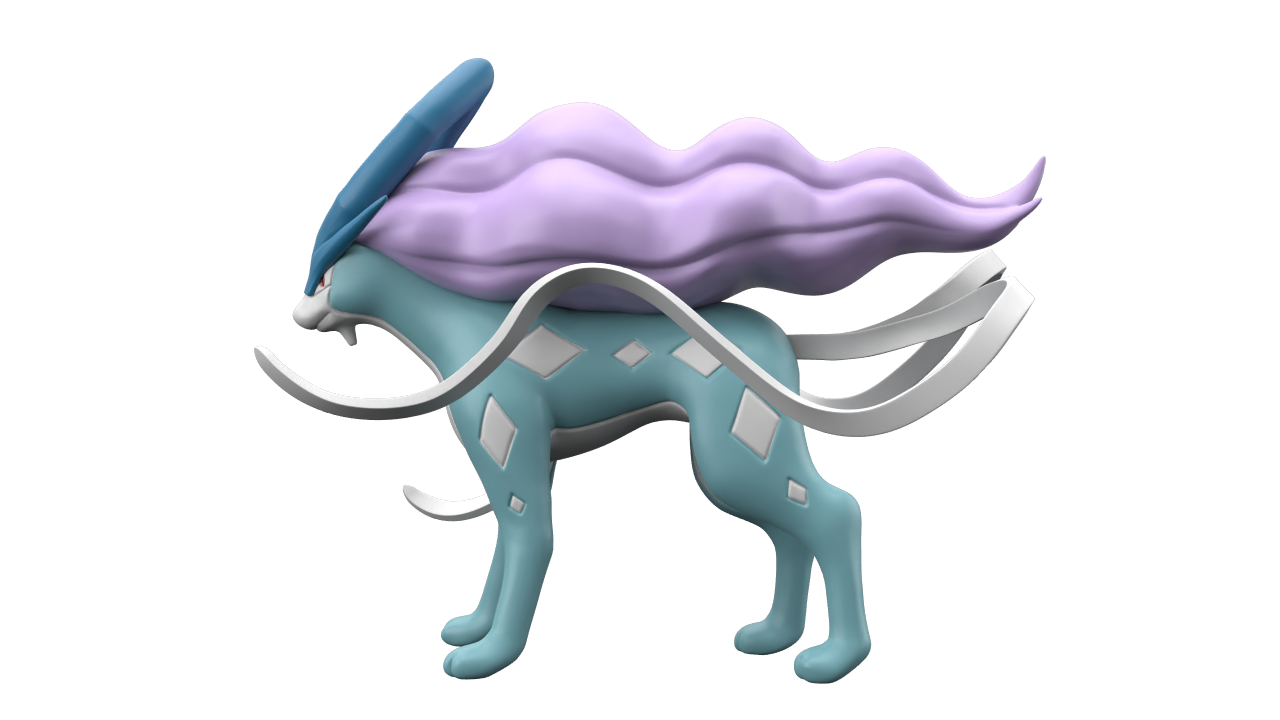 スイクン｜ポケモンスケールワールド図鑑｜ポケモンスケールワールド