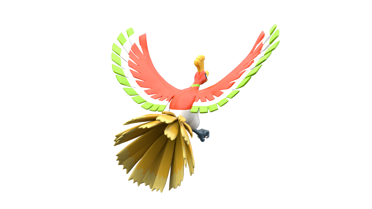 ホウオウ｜ポケモンフィギュア図鑑｜ポケモンスケールワールド