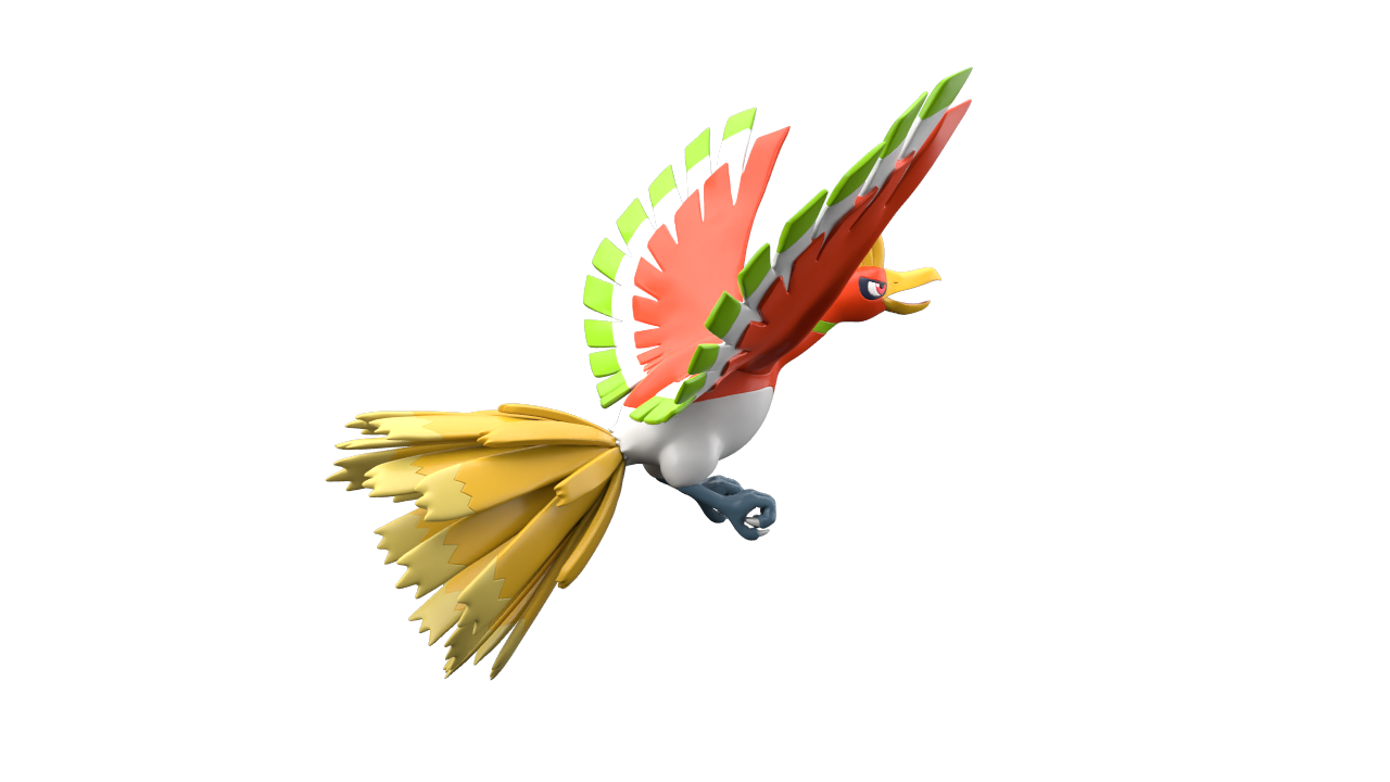 ホウオウ｜ポケモンフィギュア図鑑｜ポケモンスケールワールド