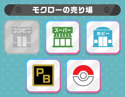 モクローの売り場