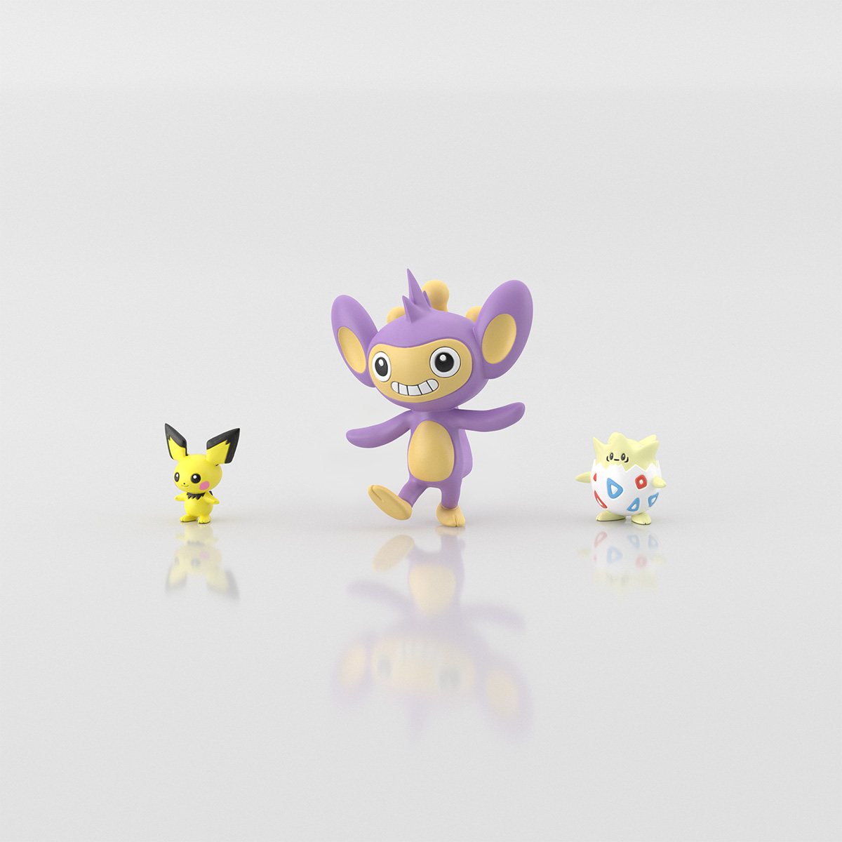 ポケモンスケールワールド　ジョウト地方　ピチュー&トゲピー&エイパム
