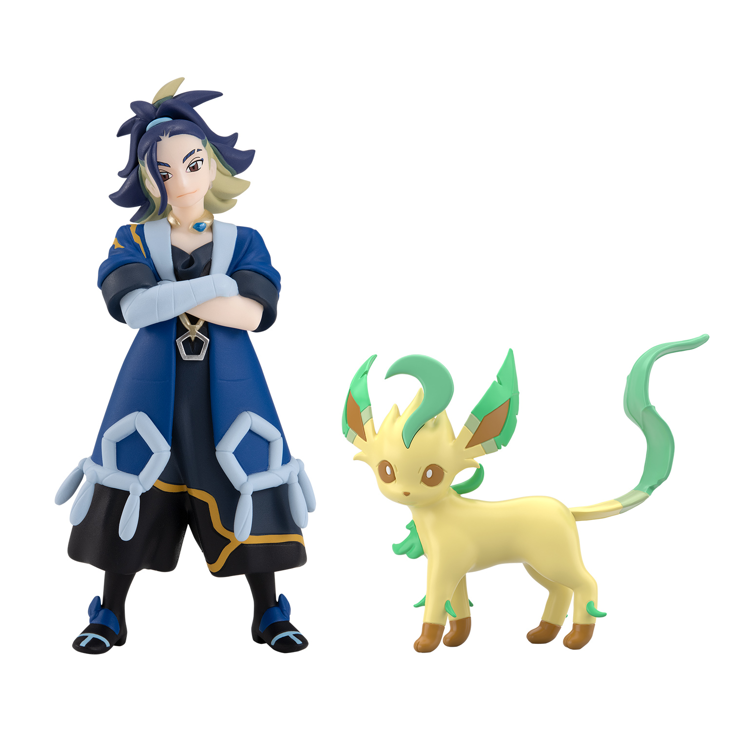 ポケモンスケールワールド　ヒスイ地方 セキ＆リーフィア（ヒスイのすがた）