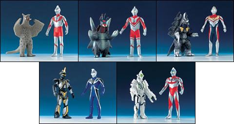 １．ウルトラマンVSチャンドラー　２．ゾフィーVSアリブンタ　３．ウルトラマンダイナVSネオガイガレード　４．ウルトラマンアグルVSアルギュロス　５．ウルトラマンネオスVSザムリベンジャー