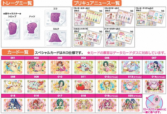 プリキュアローズカードグミ　商品写真