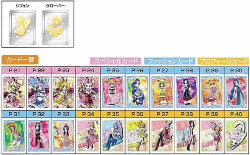 プリキュアスタイルカードグミＦ　商品一覧