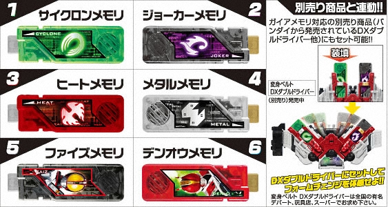 仮面ライダーＷ　サウンドガイアメモリ 商品一覧