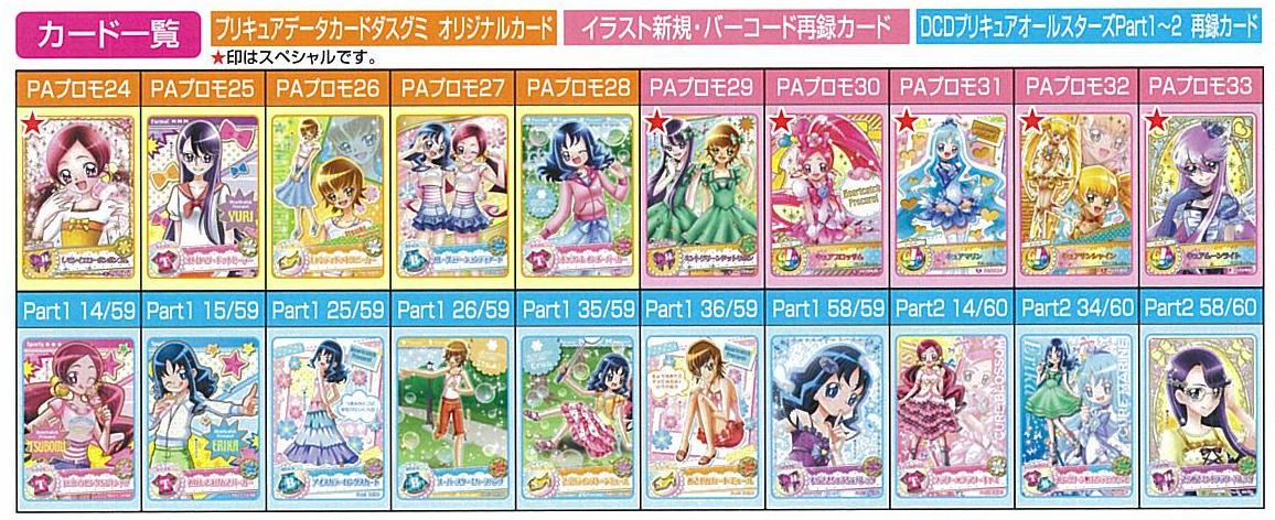 プリキュア データカードダスグミ｜発売日：2010年11月｜バンダイ ...