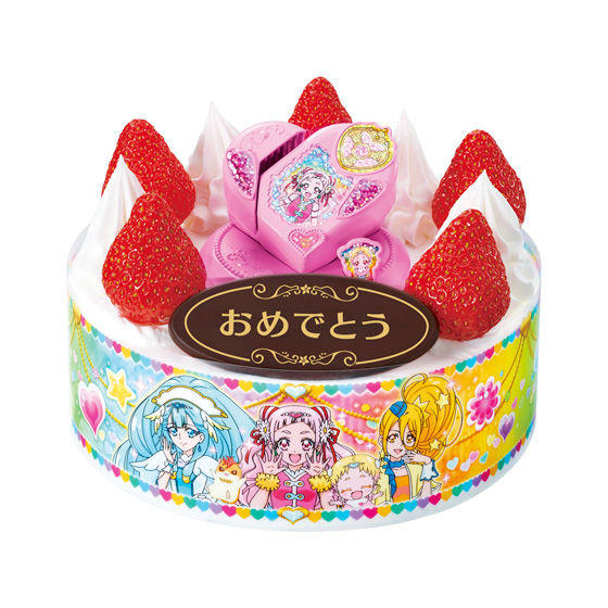 キャラデコお祝いケーキ　ＨＵＧっと！プリキュア