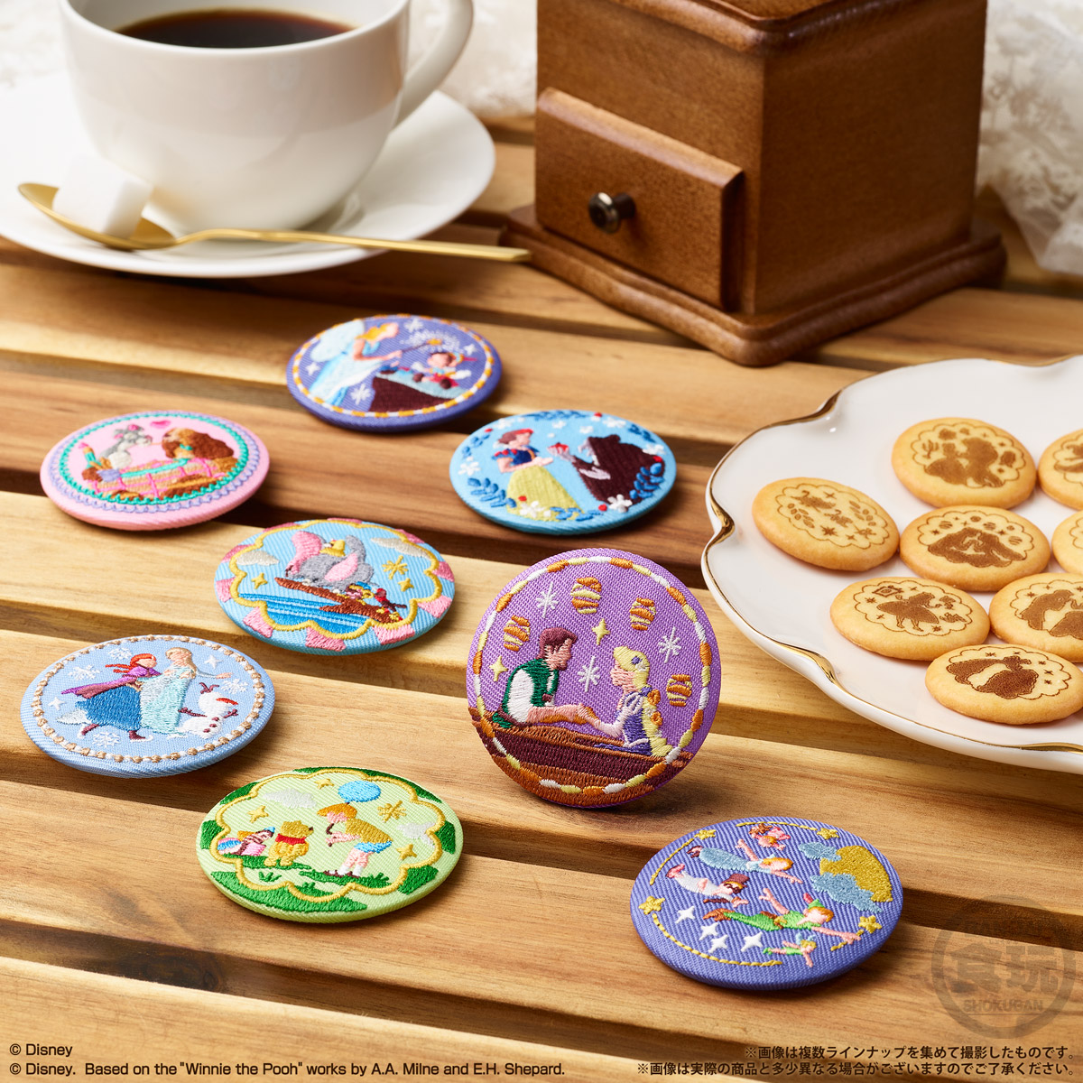 ディズニー 刺繍 缶バッチ 再販 Disney Characters 刺繍缶バッジビスケット(再販)|発売日