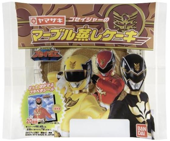 ゴセイジャーのマーブル蒸しケーキ