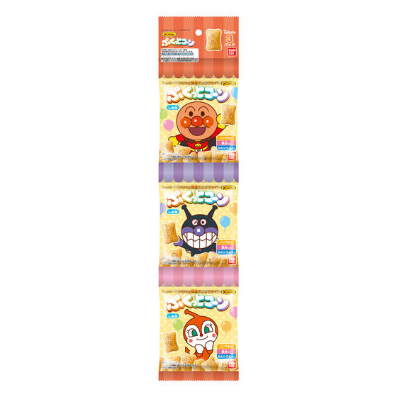 それいけ！アンパンマン ぷくっとコーン 3連包