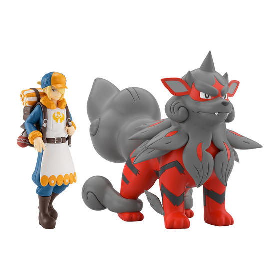 ポケモンスケールワールド ヒスイ地方 ウォロ＆ウインディ(ヒスイのすがた)