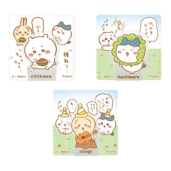 ちいかわ アクリルシーンクリップビスケット