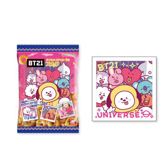 BT21 ダイカットステッカー付きスナック