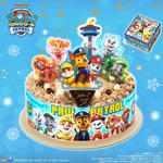 キャラデコパーティーケーキ パウ・パトロール (チョコクリーム)(5号サイズ)【2025年12月発送・クリスマス予約】