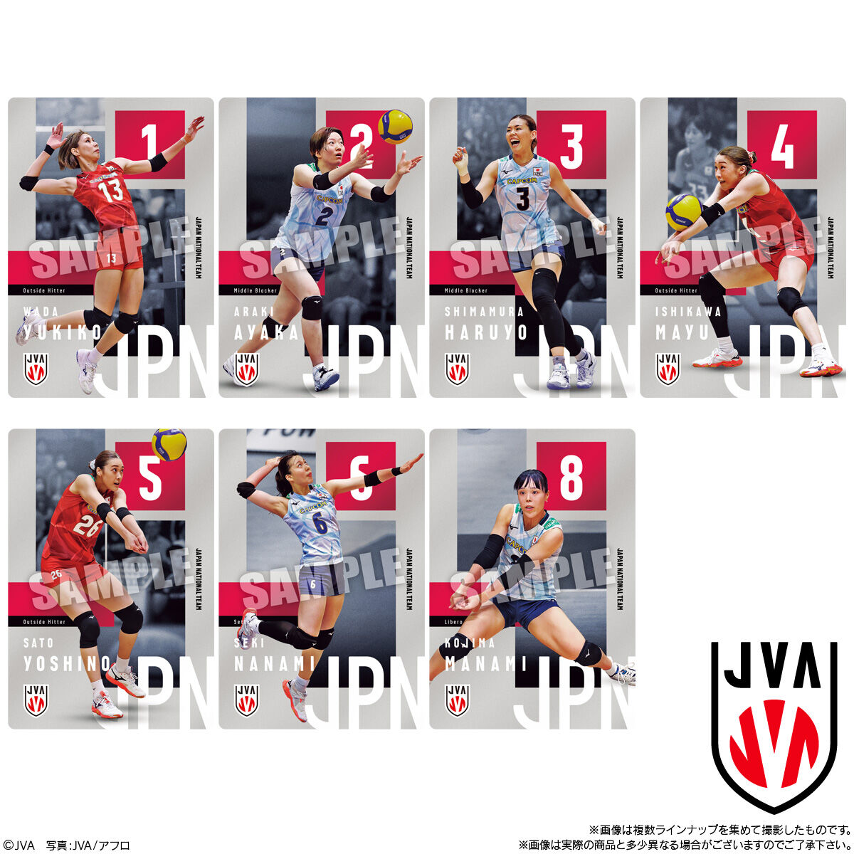 JAPAN NATIONAL VOLLEYBALL TEAM -女子日本代表ver.- ツインウエハース