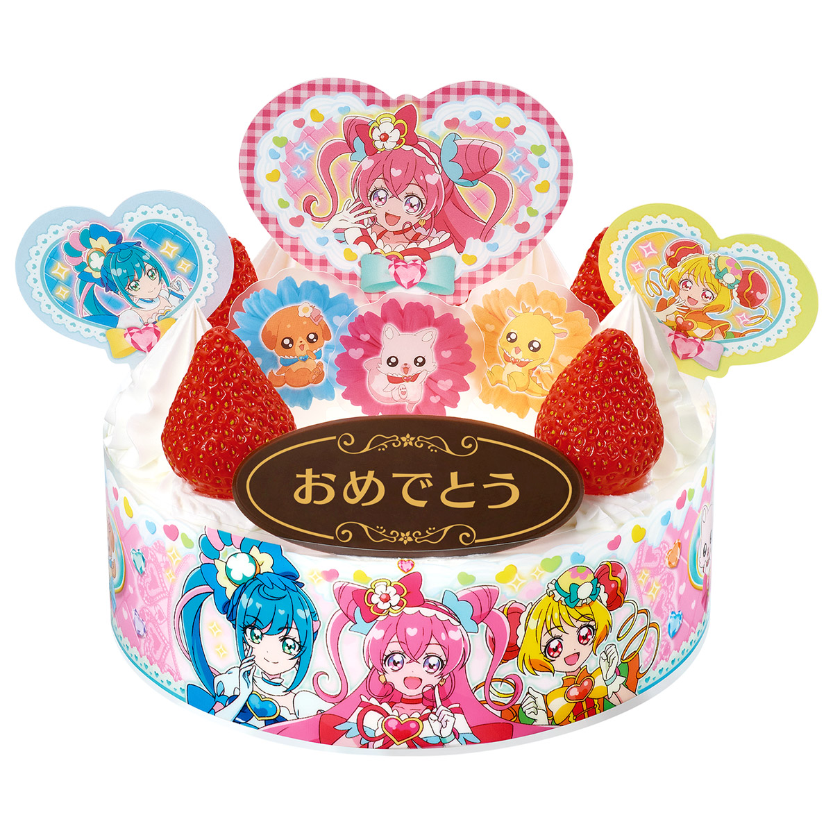 キャラデコパーティーケーキ デリシャスパーティ・プリキュア｜発売日：2022年2月｜バンダイ キャンディ公式サイト