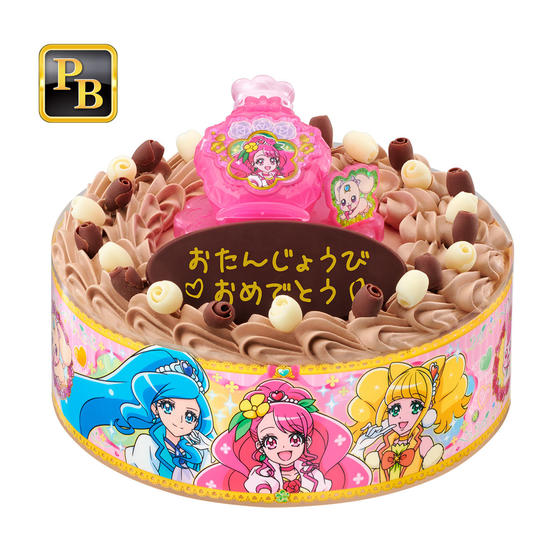 キャラデコお祝いケーキ ヒーリングっど プリキュア(チョコクリーム)[5号サイズ]