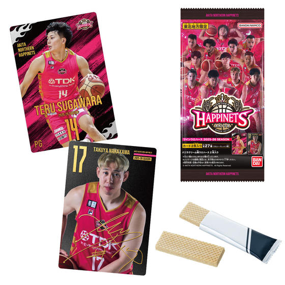 秋田ノーザンハピネッツ ツインウエハース 2025-26 SEASON