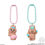 おぱんちゅうさぎ×んぽちゃむ チョコがけビスケット マスコットつき