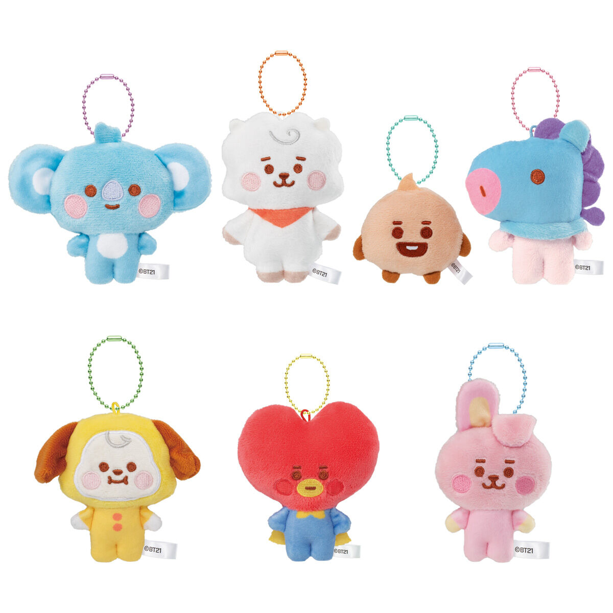 BT21 フルーツぬいぐるみM  CHIMMYとTATA　2個セット