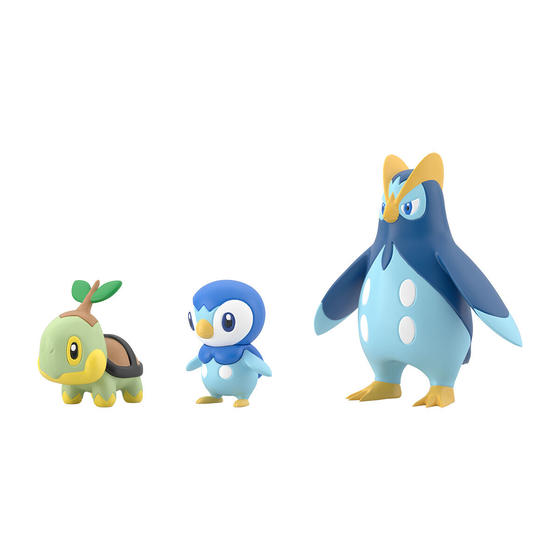 【定番単品販売】19 ポケモンスケールワールド シンオウ地方 ナエトル＆ポッチャマ＆ポッタイシ