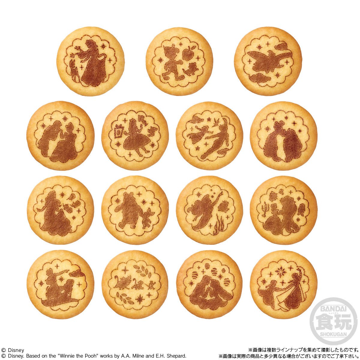 ディズニー刺繍缶バッジ 9種 Disney Characters 刺繍缶バッジビスケット(再販）｜発売日