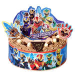 キャラデコパーティーケーキ ナンバーワン戦隊ゴジュウジャー (チョコクリーム)(5号サイズ)【2025年12月発送・クリスマス予約】