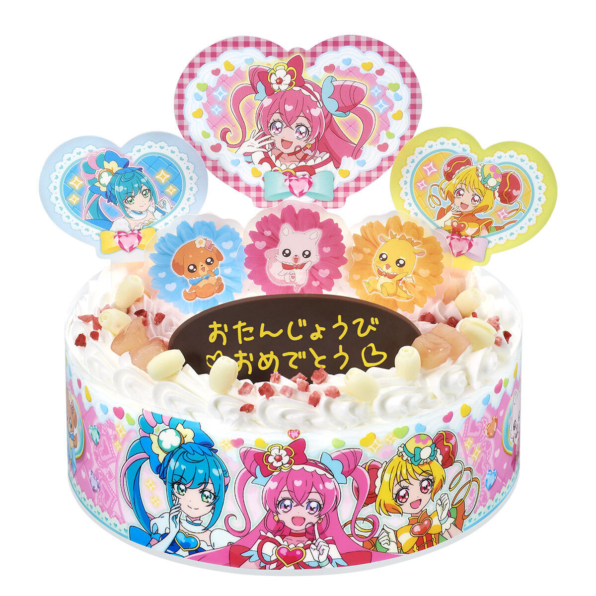 キャラデコパーティーケーキ デリシャスパーティ・プリキュア(5号サイズ)｜発送日：2022年2月1日｜バンダイ キャンディ公式サイト