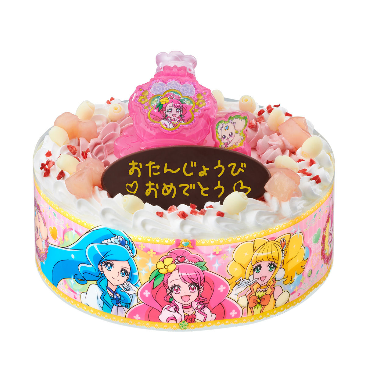 キャラデコお祝いケーキ ヒーリングっど プリキュア 5号サイズ 発送日 2020年2月 バンダイ キャンディ公式サイト