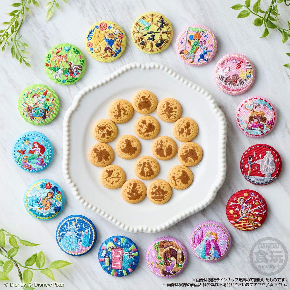 Disney Characters 刺繍缶バッジビスケット2（再販）｜発売日：2026年7