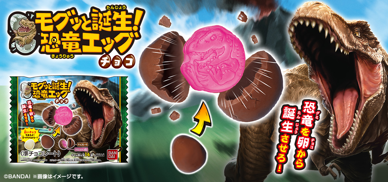 モグッと誕生 恐竜エッグチョコ 発売日 21年3月22日 バンダイ キャンディ公式サイト モグッと誕生 恐竜エッグチョコ 発売日 21年3月22日 バンダイ キャンディ公式サイト