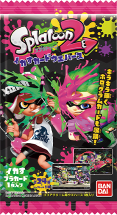 スプラトゥーン2　イカすカードウエハース　プラスチックカード　14枚【品】