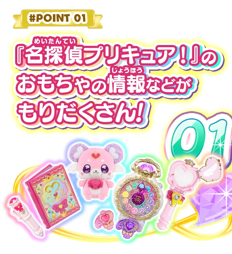 point1 『名探偵プリキュア！』のおもちゃの情報などがもりだくさん！