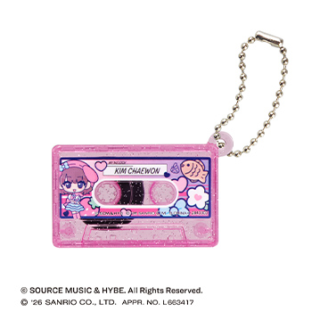 LE SSERAFIM × MY MELODY&KUROMI カセットテープチャーム