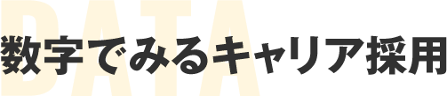 数字でみるキャリア採用