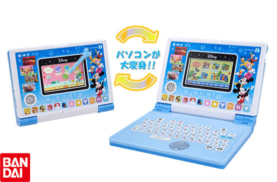 ディズニー＆ディズニー/ピクサーキャラクターズ パソコンとタブレットの2WAYで遊べる！ワンダフルドリームタッチパソコン