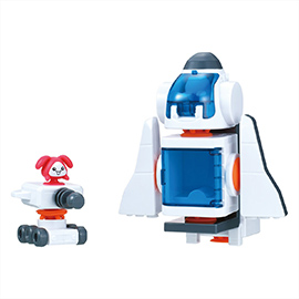 キューバイン ピタッとメガウサシャトル基地セット